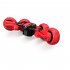 Kids Remote Control Car Toy Double Sided 360 Degree Rotating 4wd Stunt RC Car with Light Red