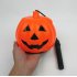 Kids Rotating LED Starry Effect Pumpkin Lamp with Sound for Halloween Decoration 14 cm music