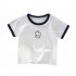 Kids Short Sleeves T shirt Fashion Cute Printing Round Neck Breathable Tops For 1 6 Years Old Boys Girls A22 2 3Y 100cm