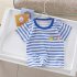 Kids Short Sleeves T shirt Fashion Cute Printing Round Neck Breathable Tops For 1 6 Years Old Boys Girls A22 2 3Y 100cm