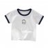 Kids Short Sleeves T shirt Fashion Cute Printing Round Neck Breathable Tops For 1 6 Years Old Boys Girls A11 1 2Y 90cm