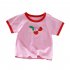 Kids Short Sleeves T shirt Fashion Cute Printing Round Neck Breathable Tops For 1 6 Years Old Boys Girls A10 1 2Y 90cm