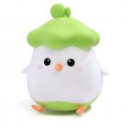 Kids Silicone Chick Night Light Dimmable Eye-Protection USB Rechargeable Nightlights Birthday Xmas Gifts For Boys Girls green