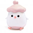 Kids Silicone Chick Night Light Dimmable Eye-Protection USB Rechargeable Nightlights Birthday Xmas Gifts For Boys Girls pink