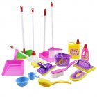 Kids Simulate Broom Dustpan Brush Cleaning Tool Set for Toddlers Housekeeping Accessories As shown
