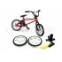 Kids Simulation Mini Alloy Finger Bicycle Spare Tire Bicycle Bikes Gift red