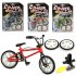 Kids Simulation Mini Alloy Finger Bicycle Spare Tire Bicycle Bikes Gift Three color random