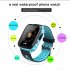 Kids Smart Watch Waterproof 1 44 Inch Screen Remote Control Photograph Positioning Intercom Watch Blue without GPS