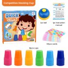 Kids Stacking Cup Toys Color Matching Logical Thinking Training Board Game Educational Toys For Boys Girls Gifts 22051