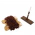Kids Stretchable Floor Cleaning Tools Mop Broom Dustpan Play house Toys Gift  Brown mop