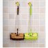 Kids Stretchable Floor Cleaning Tools Mop Broom Dustpan Play house Toys Gift  Yellow broom   dustpan set