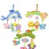 Kids Stroller and Travel Activity Toy Baby Bed Hanging Toys  Car Seat Stuffed Toys With Ringing Bell Mirror Wraps Around Crib Rail