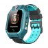 Kids Temperature Detection Smart Bracelet 1 44 Inches Color Touch Screen 400mah Remote Monitoring Intercom Watch blue