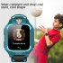 Kids Temperature Detection Smart Bracelet 1 44 Inches Color Touch Screen 400mah Remote Monitoring Intercom Watch blue
