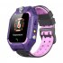 Kids Temperature Detection Smart Bracelet 1 44 Inches Color Touch Screen 400mah Remote Monitoring Intercom Watch purple