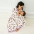 Kids Toddler s Soft Cotton Weave Towel Sleep Blanket Cute Animals Pattern Baby Coverlet 47 47 
