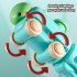Kids Water Toys Summer Cartoon Train Shaped Pull Type Water Spray Toys For Outdoor Swimming Pool Beach grey