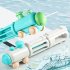 Kids Water Toys Summer Cartoon Train Shaped Pull Type Water Spray Toys For Outdoor Swimming Pool Beach blue