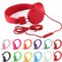 Kids Wired Ear Headphones Stylish Headband Earphones for iPad Tablet  purple