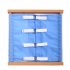 Kids Wooden Montessori Toys Toddler Practical Life Buttons Dressing Frame for Education Learnning Supplies Tools Magical sticker dressing sky blue 