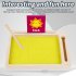 Kids Wooden Sand Tray With Wood Pen DIY Sand Writing Painting Set Early Educational Toys Gifts For Boys Girls Sand Painting