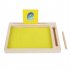 Kids Wooden Sand Tray With Wood Pen DIY Sand Writing Painting Set Early Educational Toys Gifts For Boys Girls Sand Painting