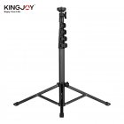 Kingjoy Photography Video <span style='color:#F7840C'>Tripod</span> Live Aluminum Alloy 1/4in Screw for Camera Smartphone Video Light black