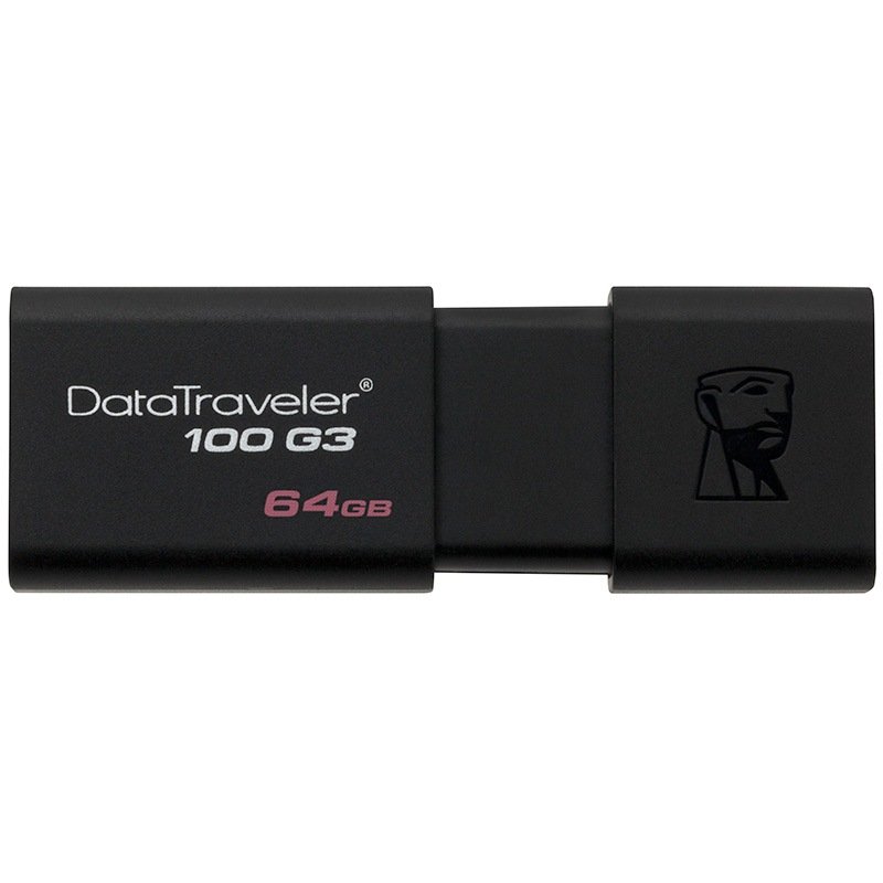 Kingston DT100G3 Black Flash Drive 64GB