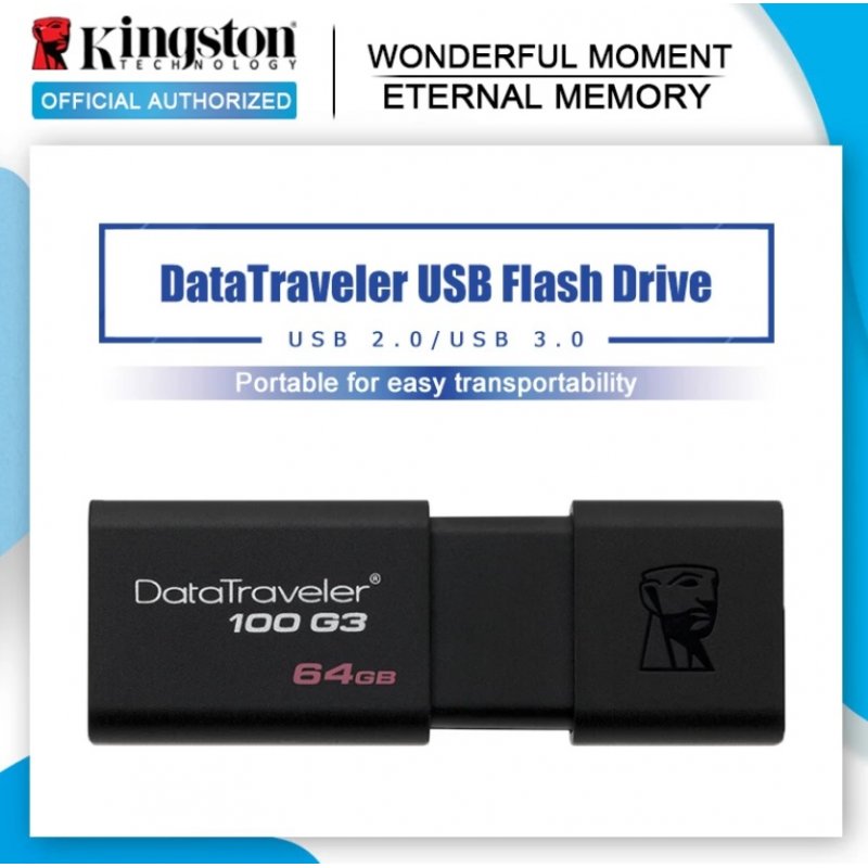 Kingston High-speed Usb Flash Drive 8GB 32GB 64GB Car Portable Usb Pen Disk Stick 64GB