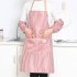 Kitchen Apron  Set Oil proof Cooking Apron Sleeves Fabric Protective Cover red Apron   sleeves