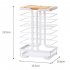Kitchen Drain Knife Holder With Tray Multifunctional Storage Knife Rack Organizer For Kitchen Counter White