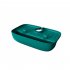 Kitchen Faucet Drain Rack Multi purpose Anti splash Non slip Soap Sponge Wipe Sink Tray Holder Drain Basket dark green