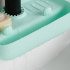 Kitchen Faucet Drain Rack Multi purpose Anti splash Non slip Soap Sponge Wipe Sink Tray Holder Drain Basket dark green