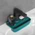 Kitchen Faucet Drain Rack Multi purpose Anti splash Non slip Soap Sponge Wipe Sink Tray Holder Drain Basket dark green