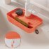 Kitchen Faucet Drain Rack Multi purpose Anti splash Non slip Soap Sponge Wipe Sink Tray Holder Drain Basket