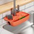 Kitchen Faucet Drain Rack Multi purpose Anti splash Non slip Soap Sponge Wipe Sink Tray Holder Drain Basket