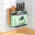 Kitchen Knife Holder Knife Organizer With Detachable Drip Tray Stainless Steel Structure Multifunctional Utensil Organizer For Knives Cutting Boards Pot Covers 