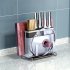 Kitchen Knife Holder Knife Organizer With Detachable Drip Tray Stainless Steel Structure Multifunctional Utensil Organizer For Knives Cutting Boards Pot Covers 