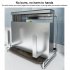 Kitchen Knife Holder Knife Organizer With Detachable Drip Tray Stainless Steel Structure Multifunctional Utensil Organizer For Knives Cutting Boards Pot Covers 