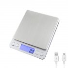 Kitchen Scale Digital Weight Small Scale Grams High Accuracy Scale Digital Cooking Scale 0.1g-3000g Range For Gram Scale Cooking Baking Rechargeable version 500g/0.01