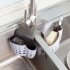 Kitchen Sink Shelf Soap Sponge Drain Rack Bathroom Sucker Storage Holder White 14 5   5 7   24 5 cm