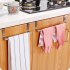 Kitchen Stainless Steel Door hanging Towel Rack Single Rod Nail free Duster Cloth Hanger  Large