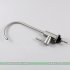 Kitchen Stainless Steel Goose Neck Single Cold Water Faucet for Water Purifier Drinking Fountain Tap Silver