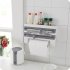 Kitchen Storage Box Rack with Cutter for Aluminum Foil Grilled Paper Tissue Roll white
