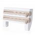 Kitchen Storage Box Rack with Cutter for Aluminum Foil Grilled Paper Tissue Roll Khaki