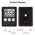 Kitchen Timer Lcd Digital Screen Chronograph Timer Square Cooking Countdown Alarm Clock Stopwatch Temporizador Clock light blue