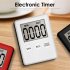 Kitchen Timer Lcd Digital Screen Chronograph Timer Square Cooking Countdown Alarm Clock Stopwatch Temporizador Clock light blue