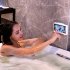 Kitchen Toilet Mobile Phone Holder Waterproof Touchable Case Wall Mounted Bath Bathroom Phone Shelves Storage Box gray
