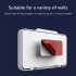 Kitchen Toilet Mobile Phone Holder Waterproof Touchable Case Wall Mounted Bath Bathroom Phone Shelves Storage Box White