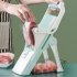 Kitchen Vegetable Cutter Manual Grater Kitchen Tools for Meat Vegetables Fruits White